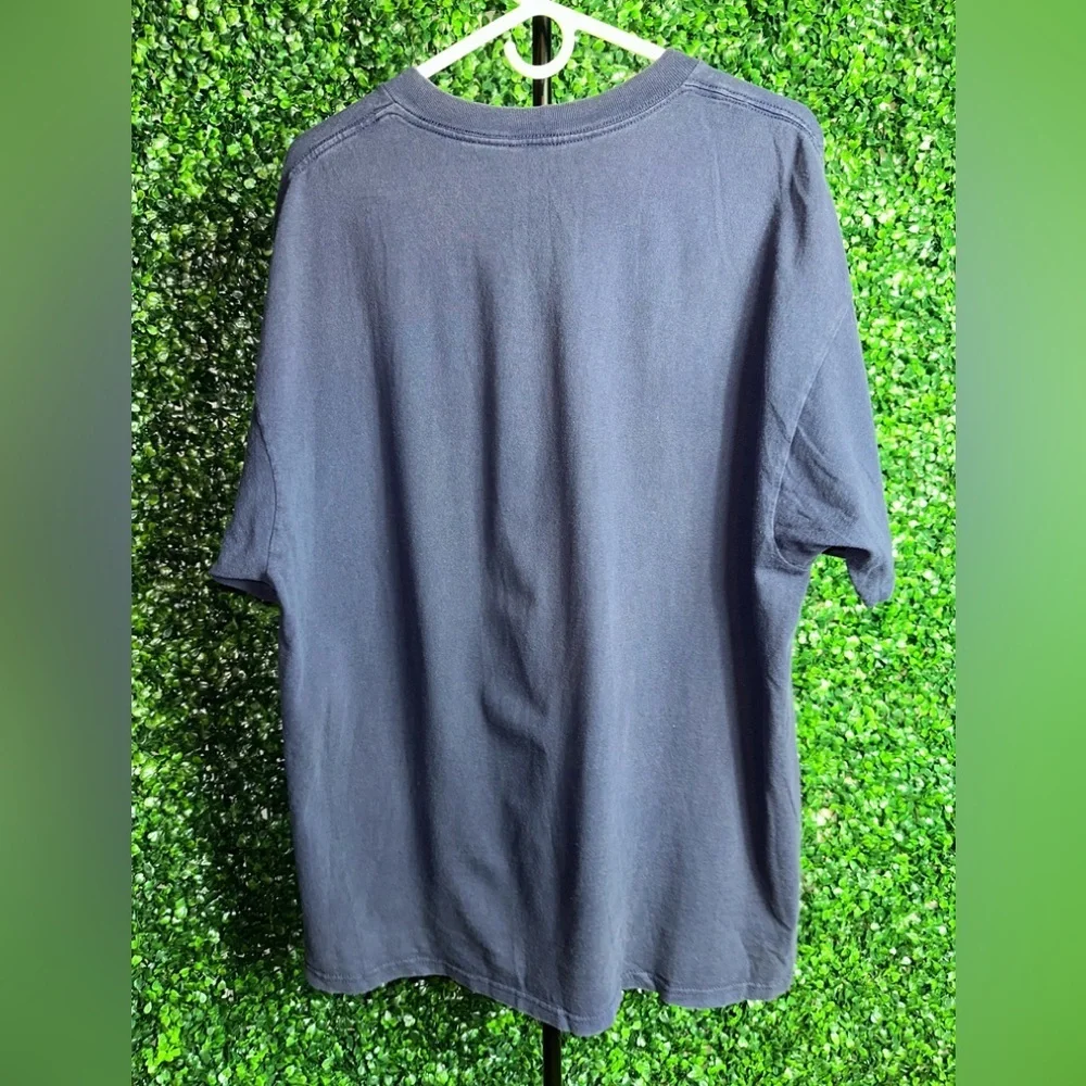 Vintage Six Flags Looney Tunes Taz Speed Demon Navy Short Sleeve Shirt - Picture 4 of 5